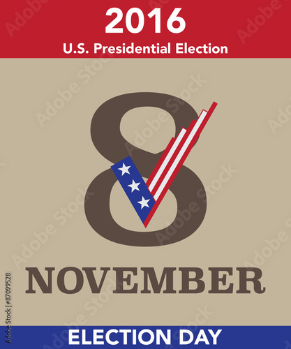 2016 US Election Day Vector Concept