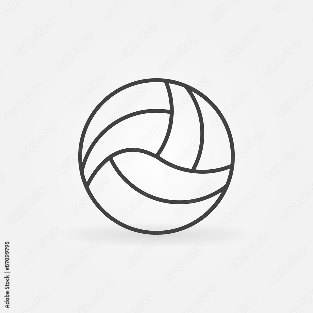 Volleyball icon or logo