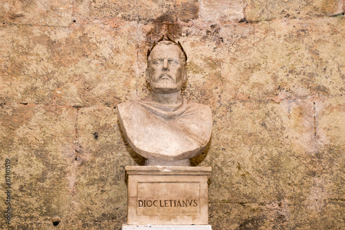 Underground of Diocletian palace, Split, Croatia. photo