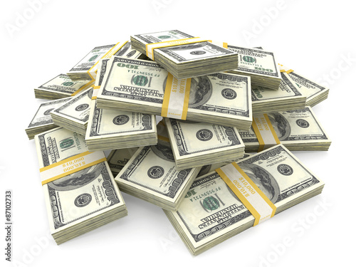 Money pile photo