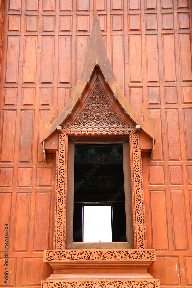 Obraz premium Thai pattern of the window