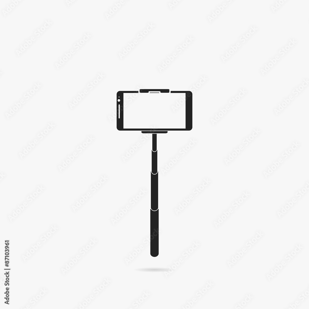 Icon for Selfie monopod with the phone.