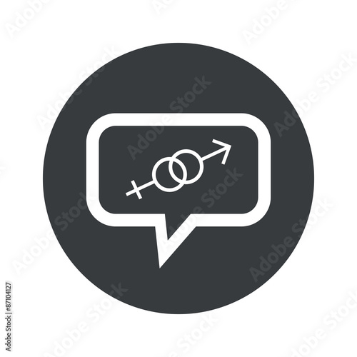 Round gender dialog icon