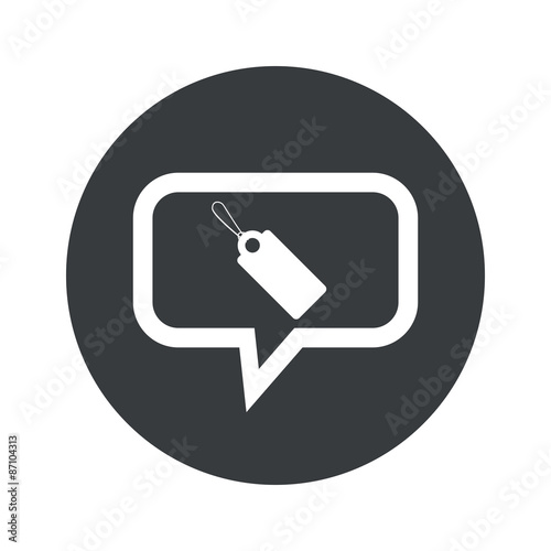 Round string tag dialog icon