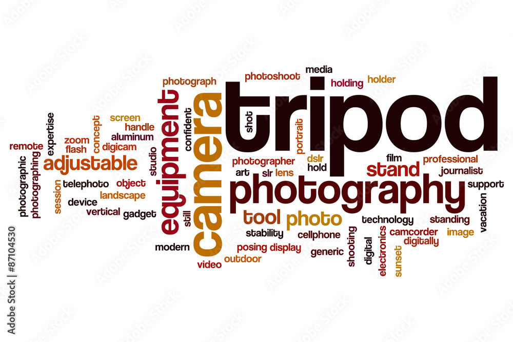 Tripod word cloud concept