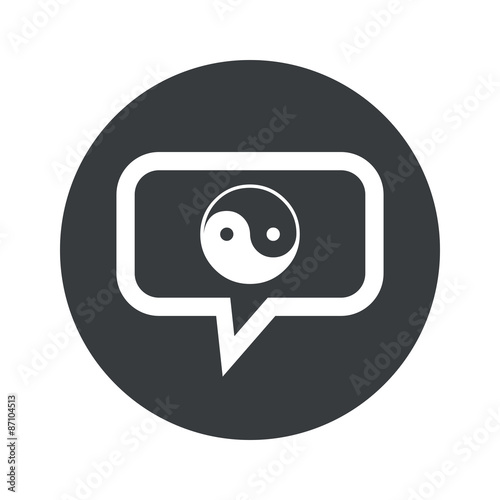 Round ying yang dialog icon