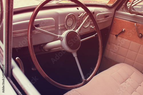 car interior (styled retro) © zwiebackesser