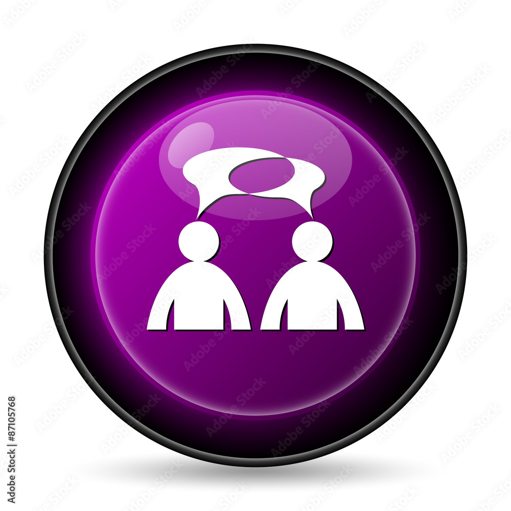 Comments icon - men with bubbles Comments icon - men with bubbles