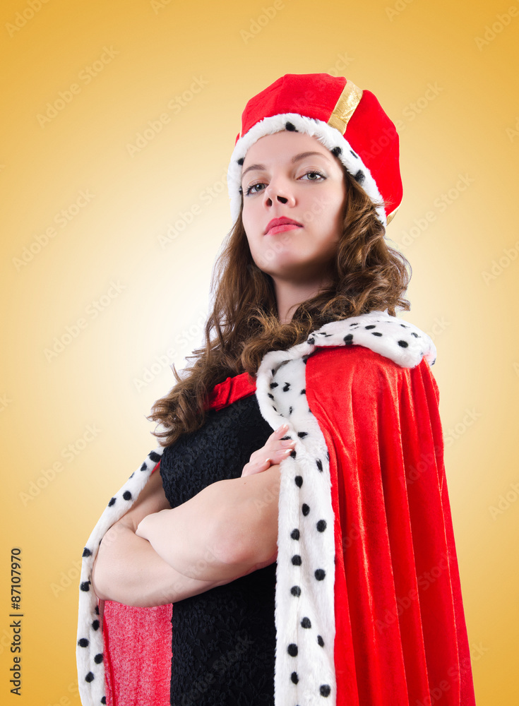 Queen businesswoman against the gradient Queen businesswoman against the gradient