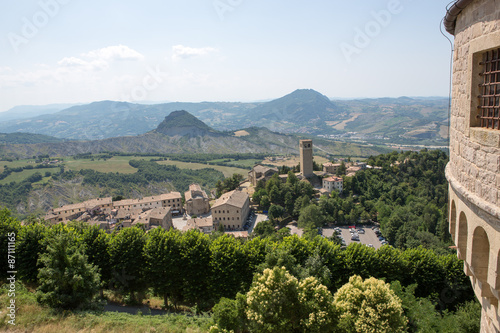 Village seen from the fortress of San Leo – Italy photo