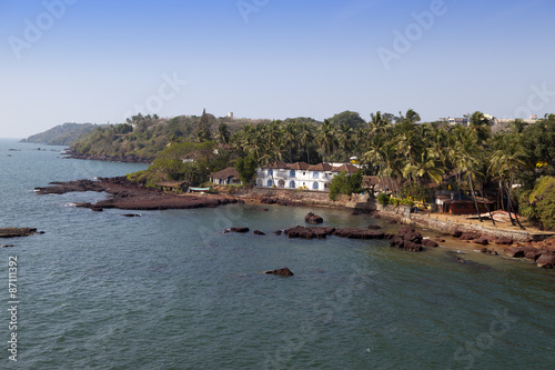 Canvas Print Dona Paula cape. Goa.