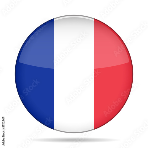 button with flag of France