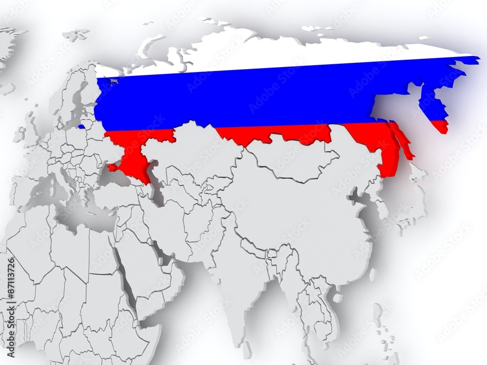 Map of worlds. Russia. Map of worlds. Russia.