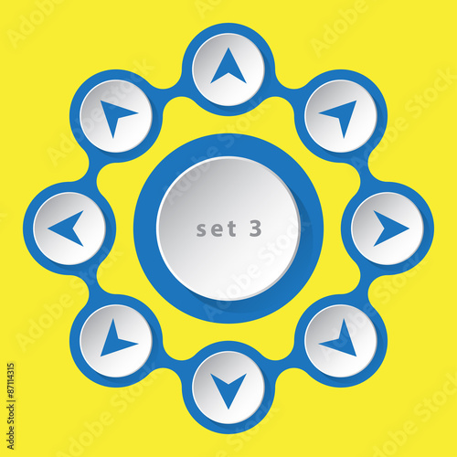 eight icons - with arrows