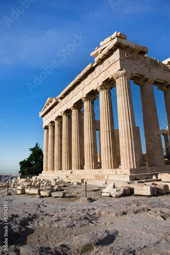 Parthenon on the Acropolis in Athens, Greece