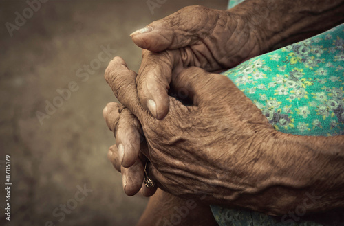 Tableau sur toile Mãos terceira idade