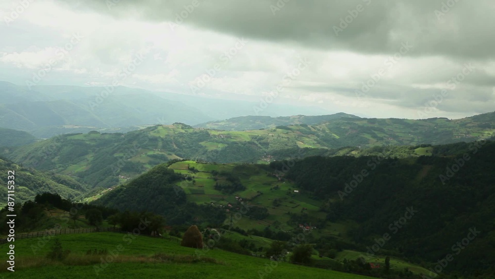 High mountains in Serbia - central-eastern Europe; steadicam shot High mountains in Serbia - central-eastern Europe; steadicam shot