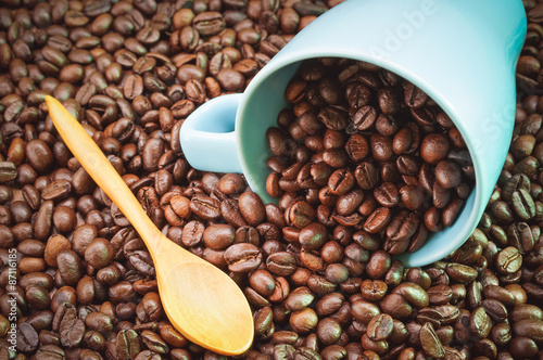 Coffee with filter effect retro vintage style