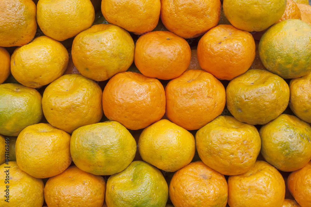 Deliciosas mandarinas en supermercado Deliciosas mandarinas en supermercado