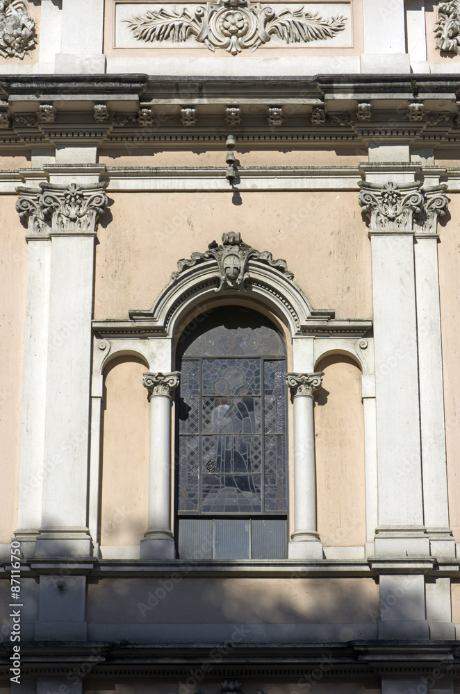 Facade of St. Anthony's church, the oldest in the city center of