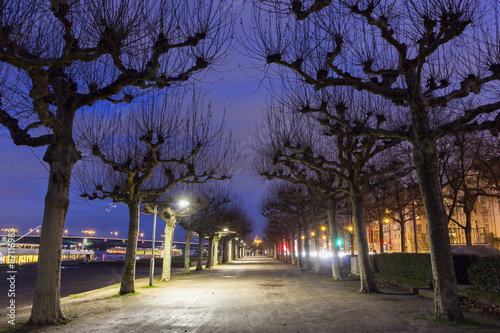 Rheinpromenade in Mainz in Germany