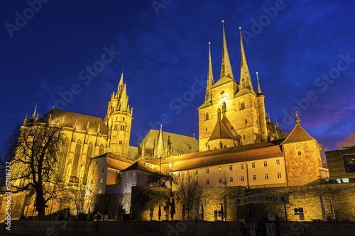 St Mary's Cathedral and St Severus' Church in Erfurt
