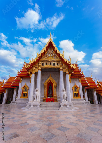 Wat Benchamabophit - the Marble Temple in Bangkok  Thailand 
