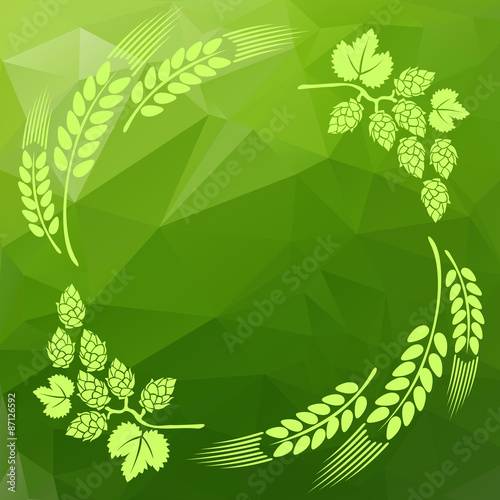 hop and wheat ear pattern