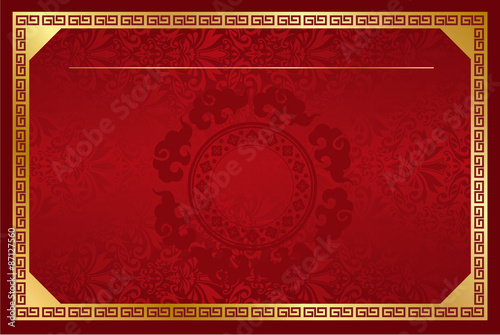 Chinese template Vector