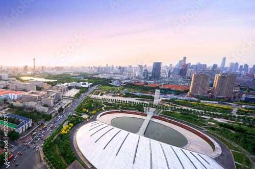 Fotografía Panoramic skyline and modern buildings of tianjin