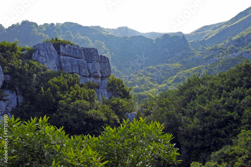 High in the mountains