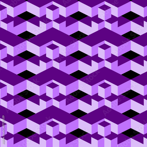 geometric texture with L shape and cube shape objects