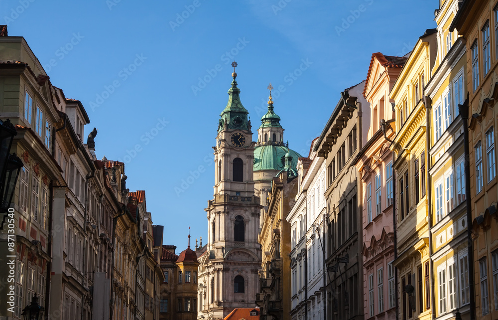 Street view of Prague.