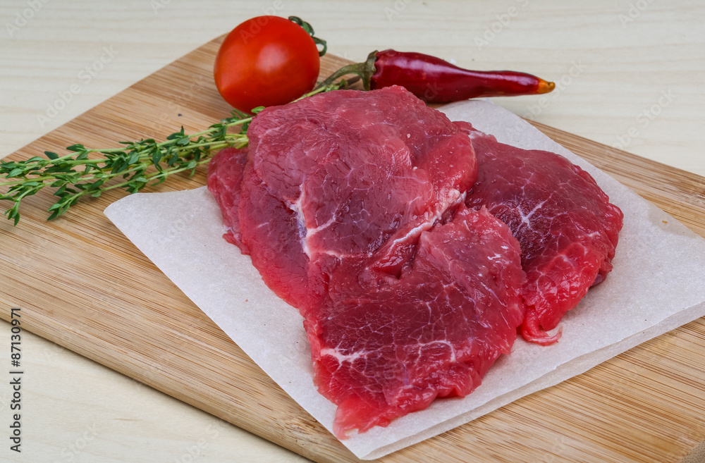 Raw beef Raw beef