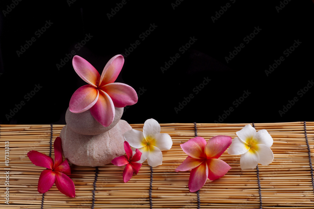 Close up view of spa theme objects, high angle view Close up view of spa theme objects, high angle view