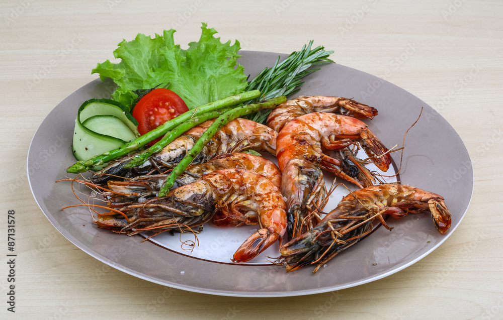 Grilled tiger prawn Grilled tiger prawn