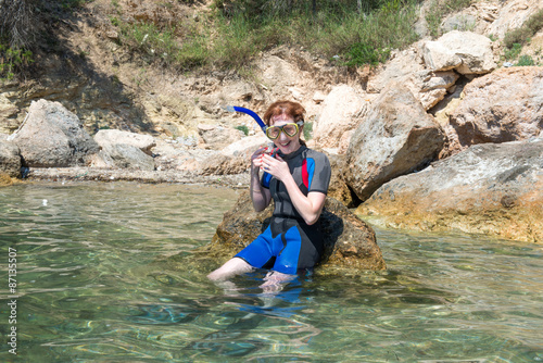 Woman Snorkeling
