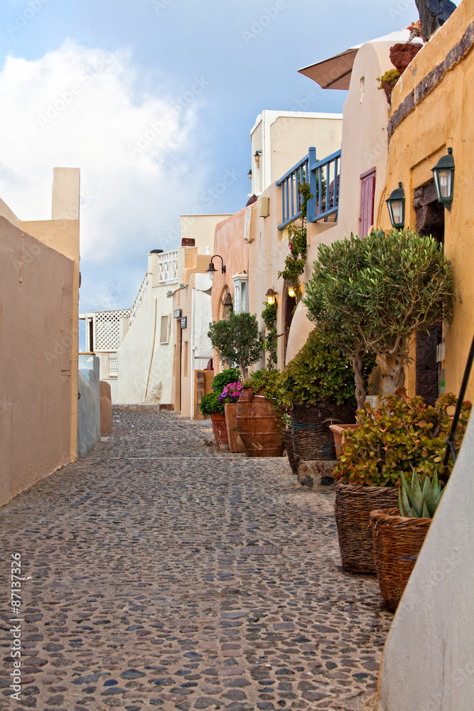 Obraz premium oai santorini view