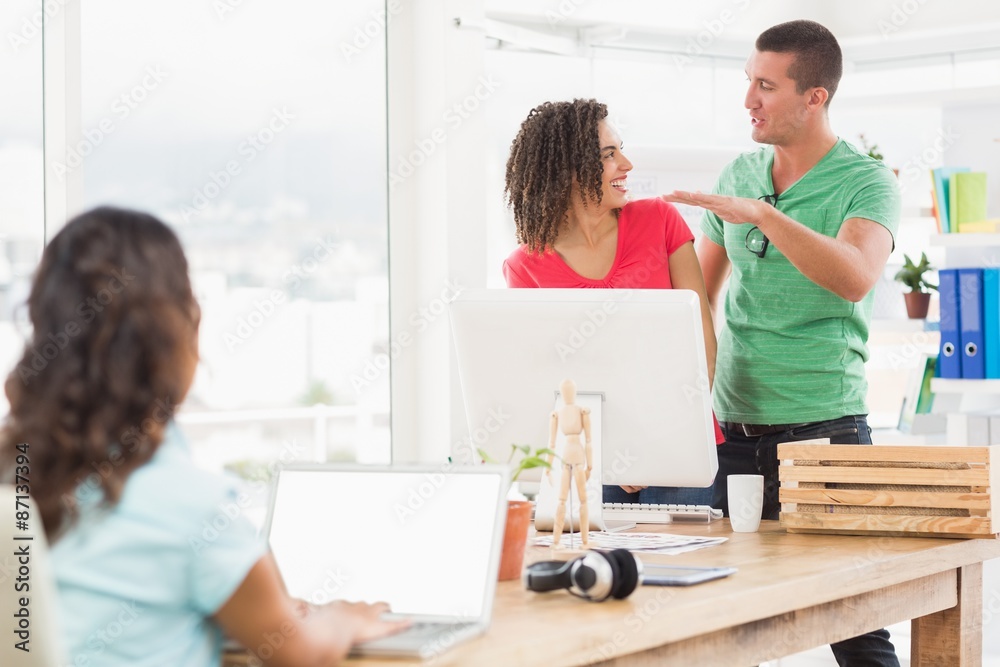 Casual business team having meeting Casual business team having meeting