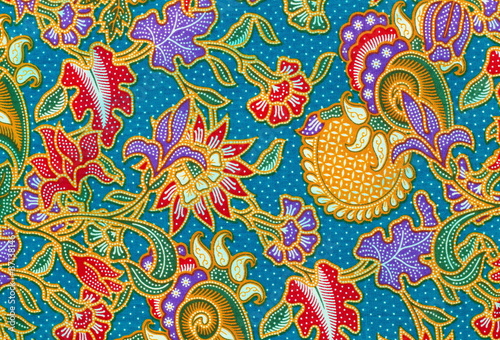 Colorful of pattern texture of general traditional thai style native fabric weave