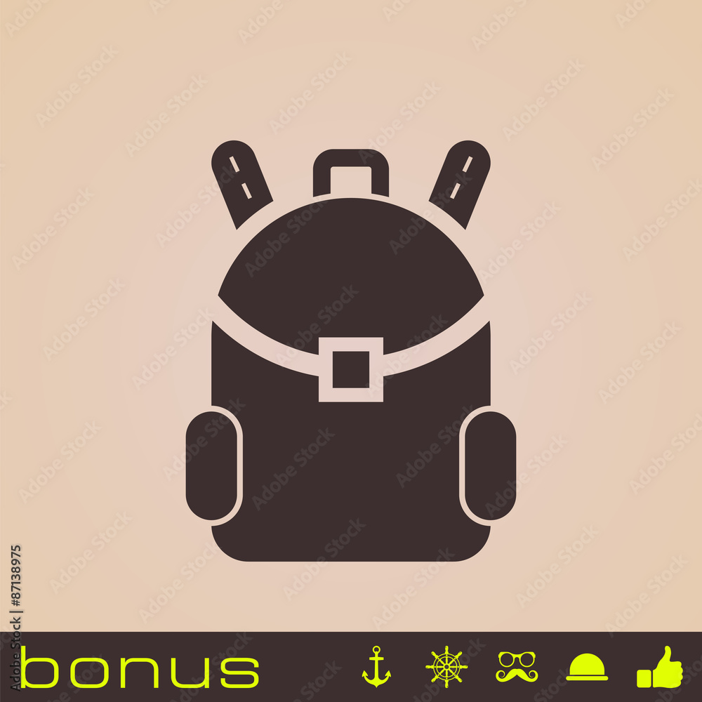 Obraz premium backpack icon