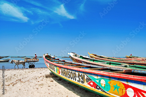 Pirogues de pêche, Sénégal. photo