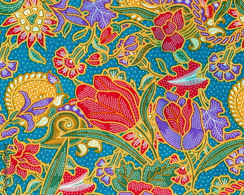 Colorful of pattern texture of general traditional thai style native fabric weave