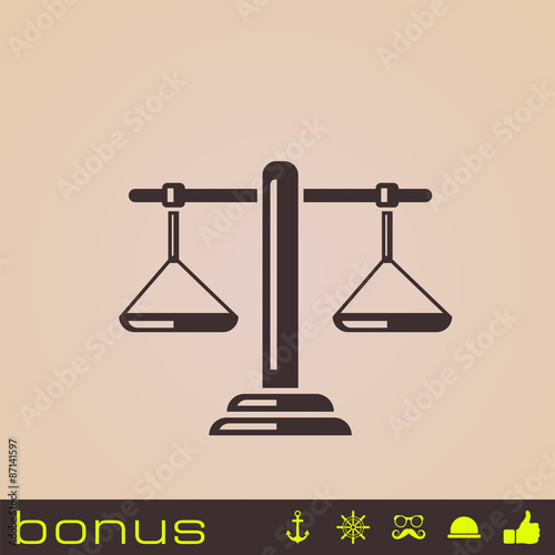 retro weight icon
