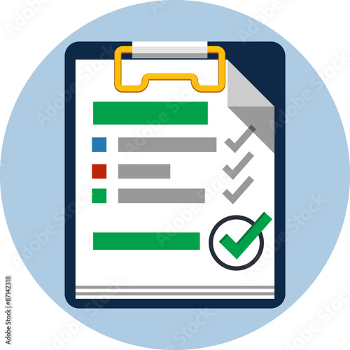 Checklist Vector Flat Icon
