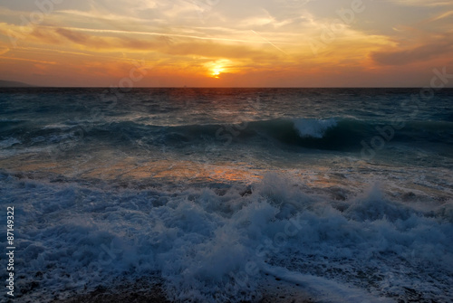 Sunset in the Aegean Sea © Ruslan Kurbanov