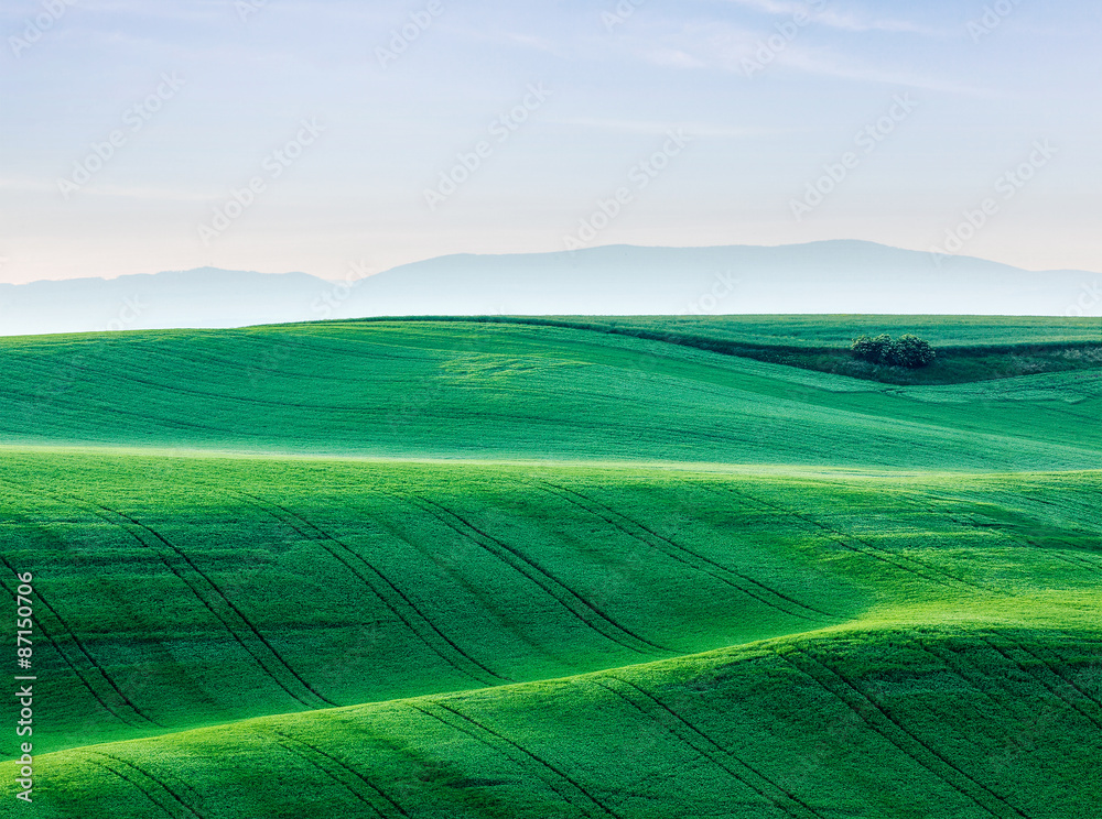 Moravia rolling landscape