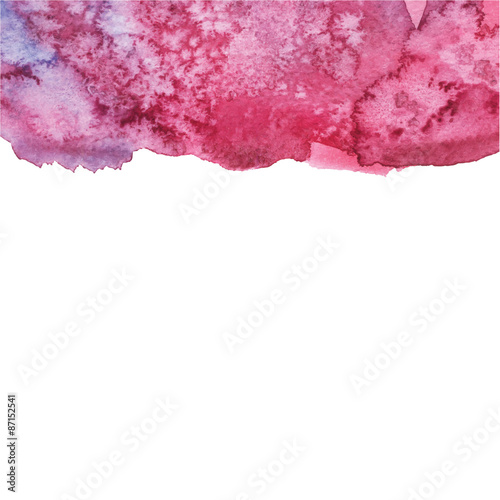 Hand painted vector watercolor background. 