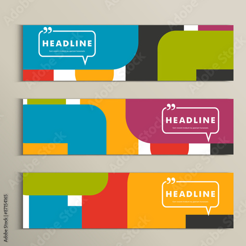 thick strips abstract blue red yellow and green