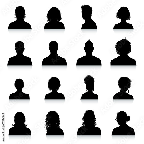 Avatars silhouettes